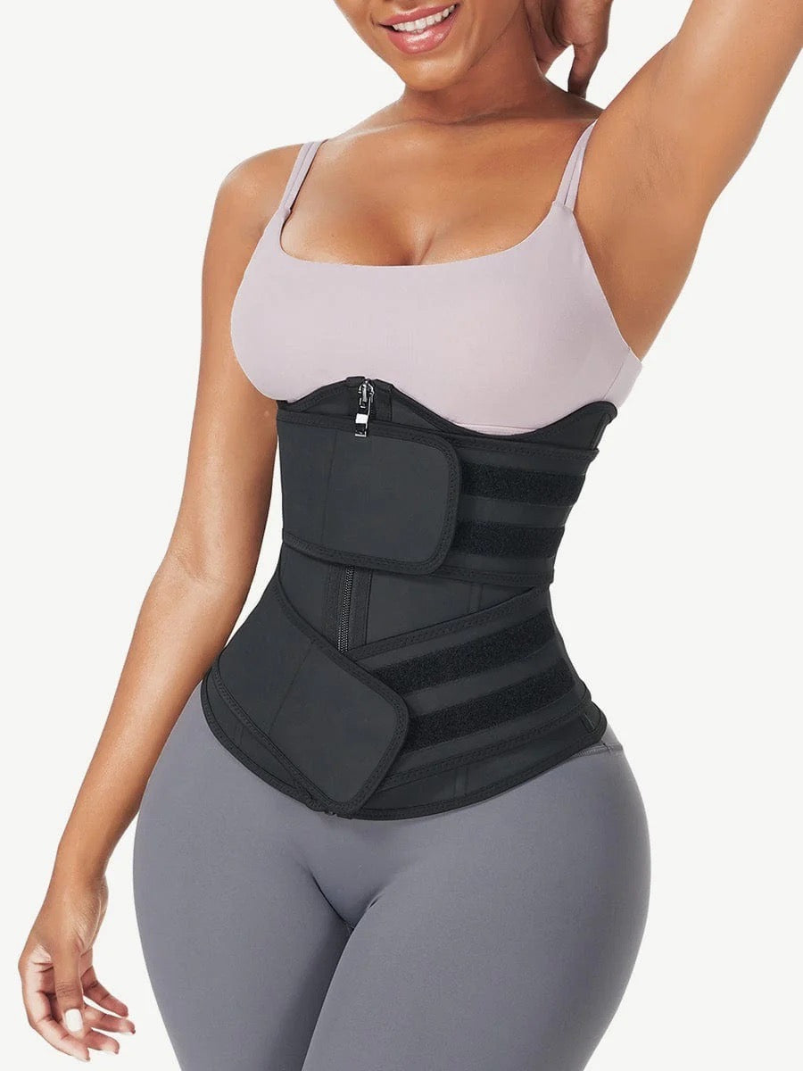 Double strapped waist trainer